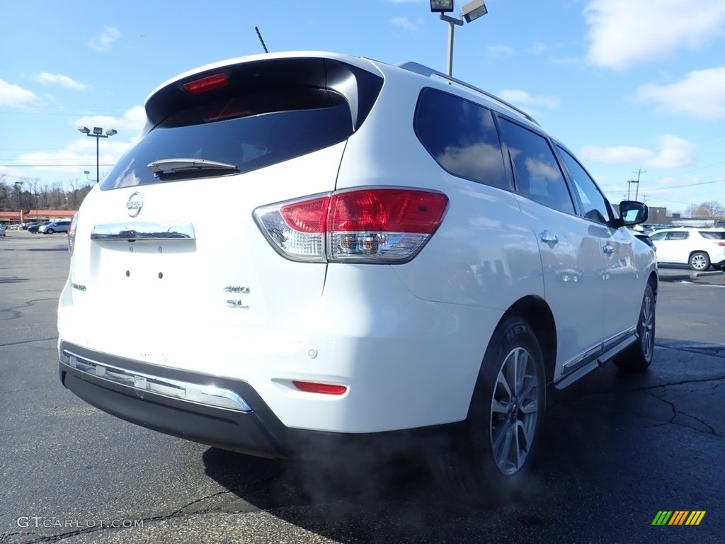 2014 Pathfinder SL AWD - Moonlight White / Charcoal photo #8