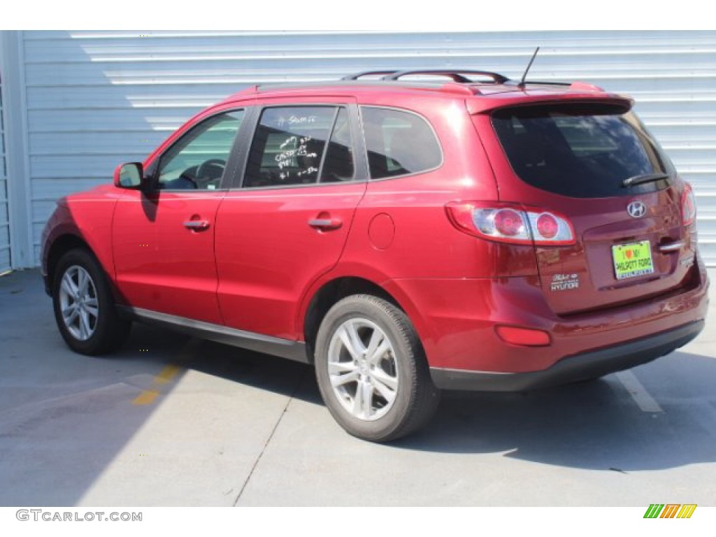 2011 Santa Fe Limited - Sonoran Red / Beige photo #6