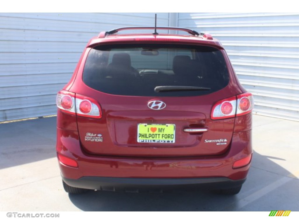 2011 Santa Fe Limited - Sonoran Red / Beige photo #7