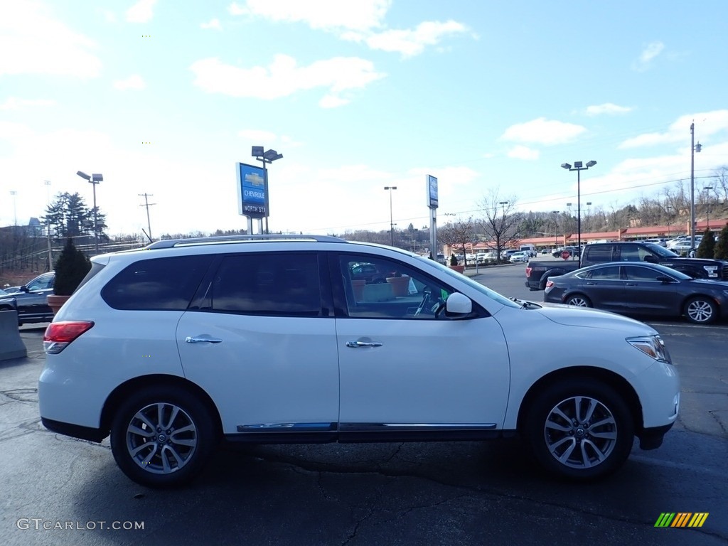 2014 Pathfinder SL AWD - Moonlight White / Charcoal photo #10