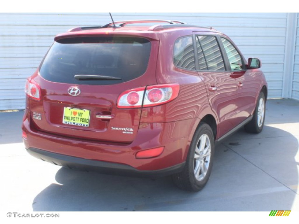 2011 Santa Fe Limited - Sonoran Red / Beige photo #8