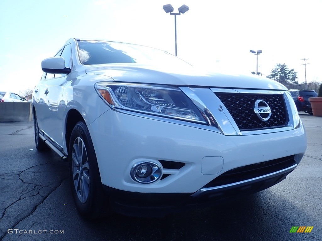 2014 Pathfinder SL AWD - Moonlight White / Charcoal photo #12