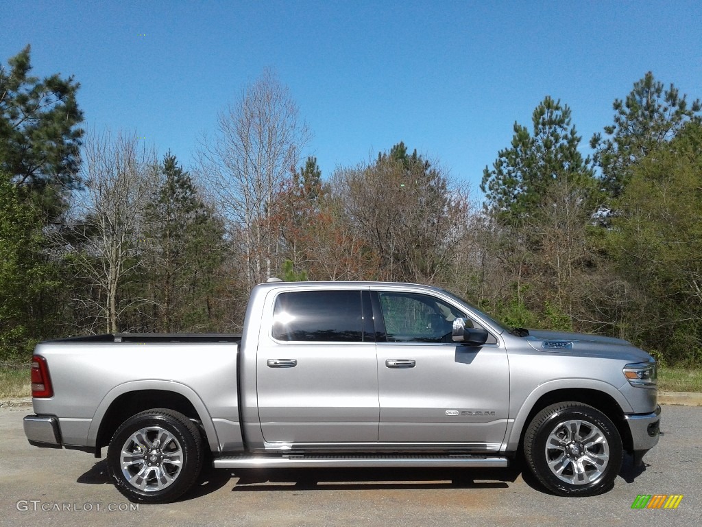 2019 1500 Long Horn Crew Cab 4x4 - Billett Silver Metallic / Mountain Brown/Light Frost Beige photo #5