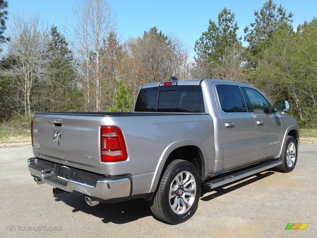 2019 1500 Long Horn Crew Cab 4x4 - Billett Silver Metallic / Mountain Brown/Light Frost Beige photo #6