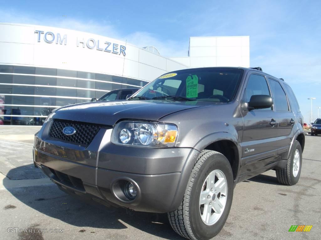 2006 Escape Hybrid 4WD - Dark Shadow Grey Metallic / Medium/Dark Flint photo #1