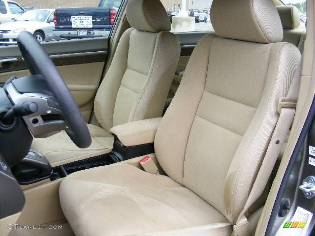 2007 Civic Hybrid Sedan - Galaxy Gray Metallic / Ivory photo #9