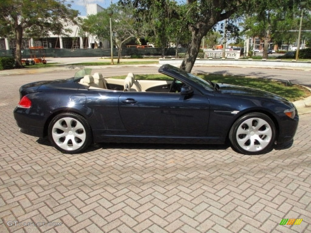 2006 6 Series 650i Convertible - Monaco Blue Metallic / Cream Beige photo #3