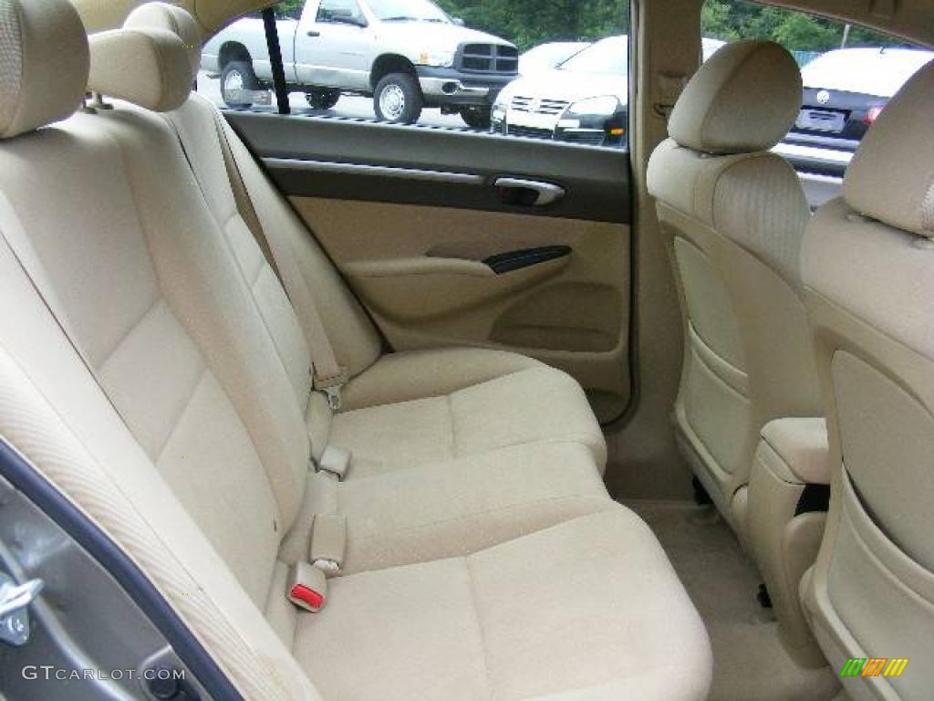 2007 Civic Hybrid Sedan - Galaxy Gray Metallic / Ivory photo #12