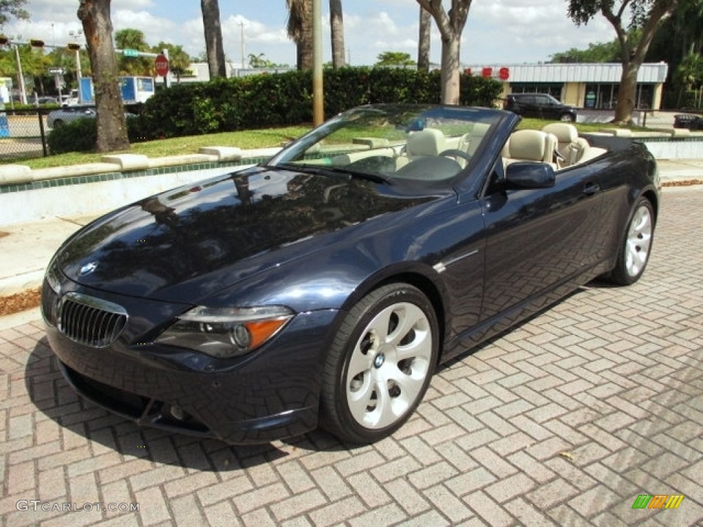 2006 6 Series 650i Convertible - Monaco Blue Metallic / Cream Beige photo #9