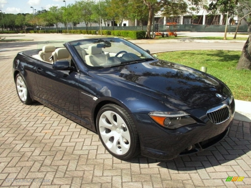 2006 6 Series 650i Convertible - Monaco Blue Metallic / Cream Beige photo #27