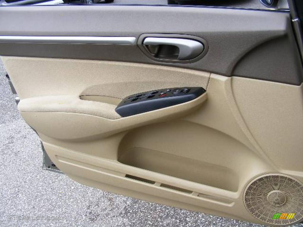 2007 Civic Hybrid Sedan - Galaxy Gray Metallic / Ivory photo #20