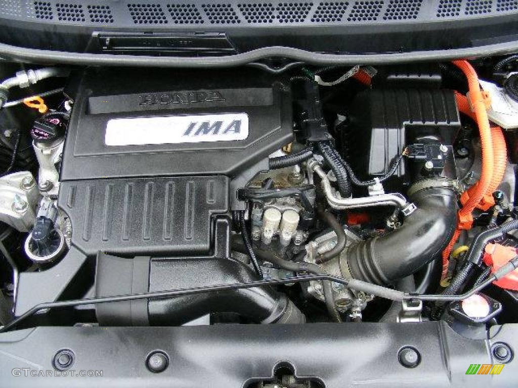 2007 Civic Hybrid Sedan - Galaxy Gray Metallic / Ivory photo #24