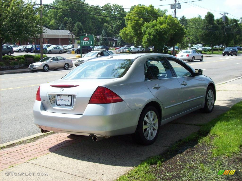 2007 Accord EX-L V6 Sedan - Alabaster Silver Metallic / Black photo #5