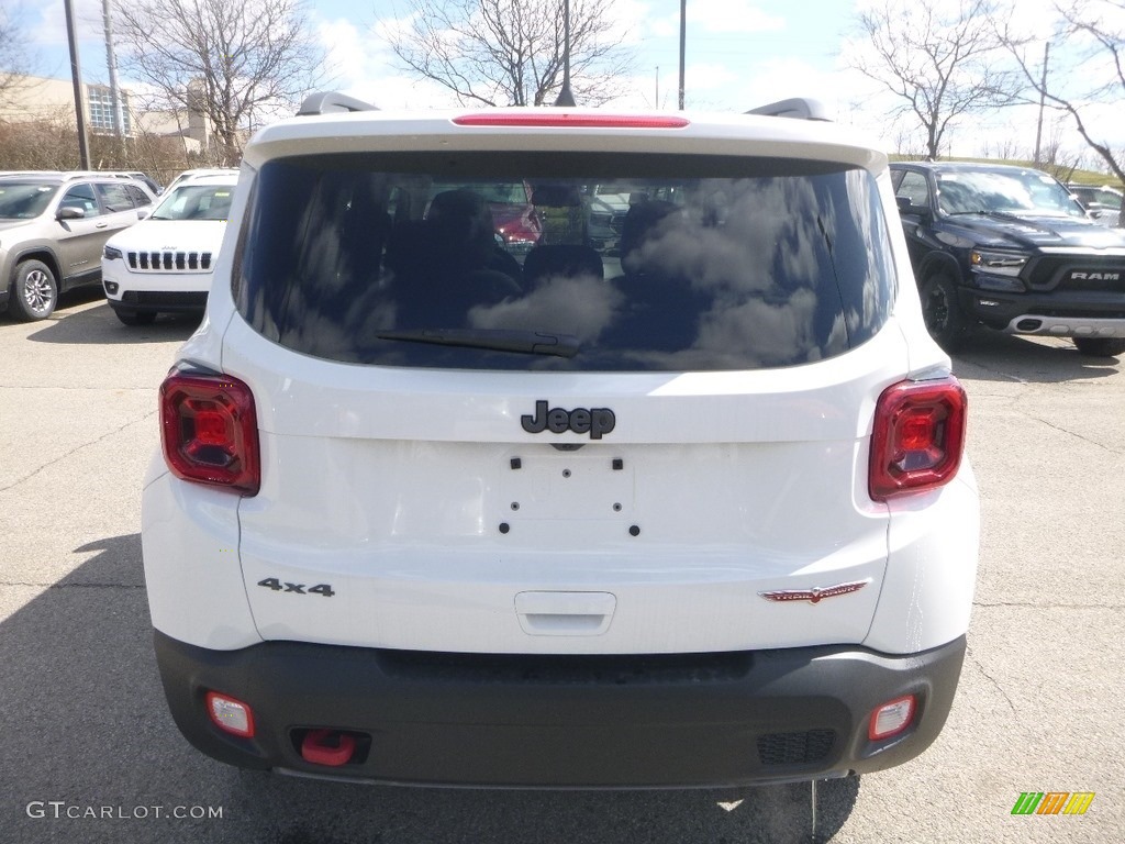 2019 Renegade Trailhawk 4x4 - Alpine White / Black photo #4