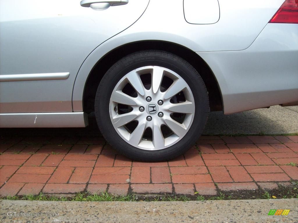 2007 Accord EX-L V6 Sedan - Alabaster Silver Metallic / Black photo #20