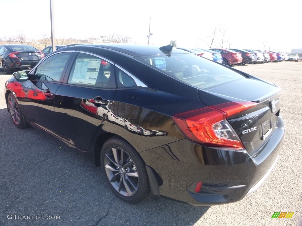 2019 Civic EX Sedan - Crystal Black Pearl / Black photo #6