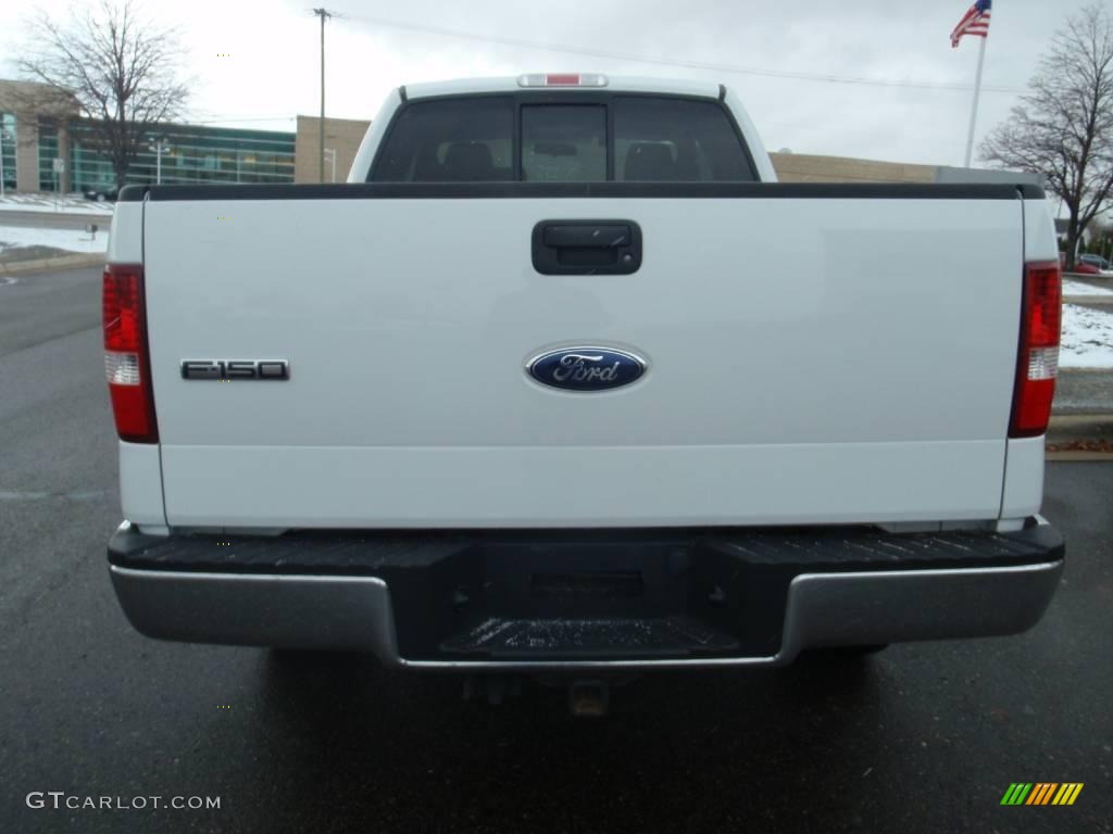 2006 F150 XLT SuperCab 4x4 - Oxford White / Medium/Dark Flint photo #4