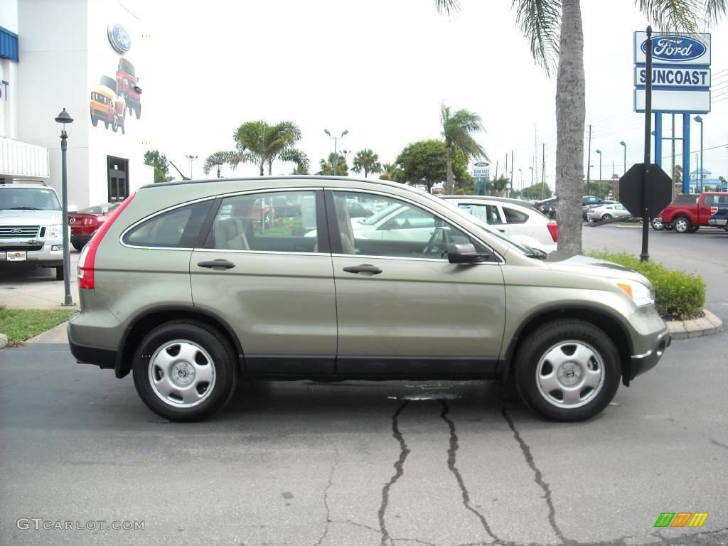 2008 CR-V LX - Green Tea Metallic / Gray photo #2