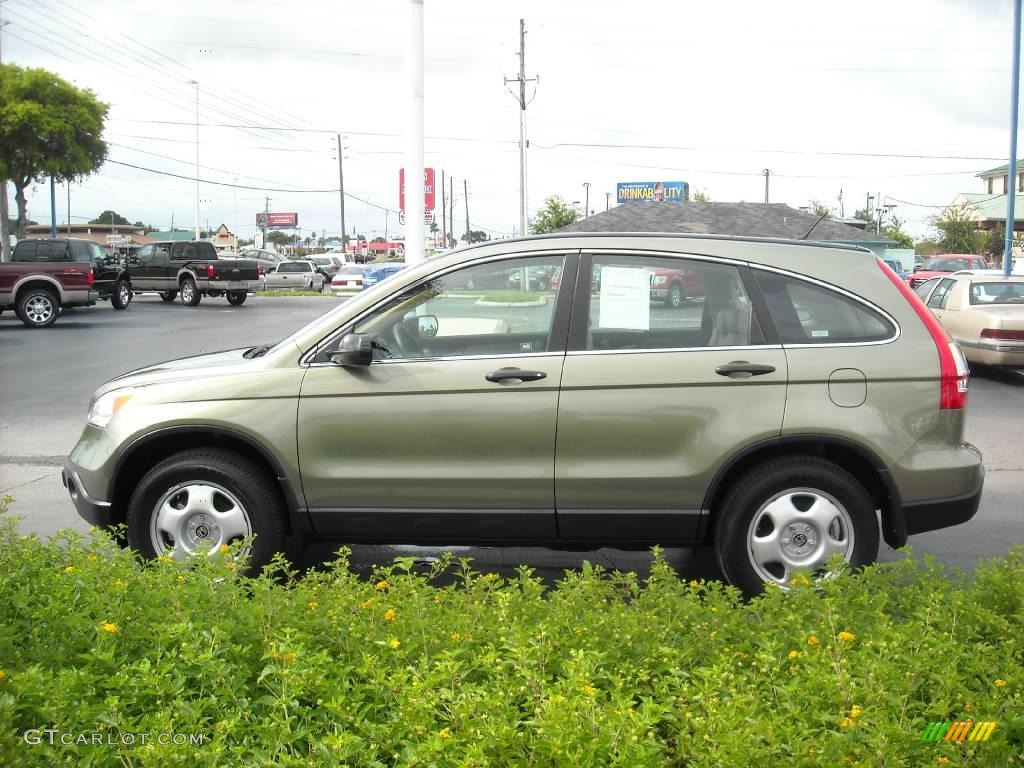 2008 CR-V LX - Green Tea Metallic / Gray photo #3