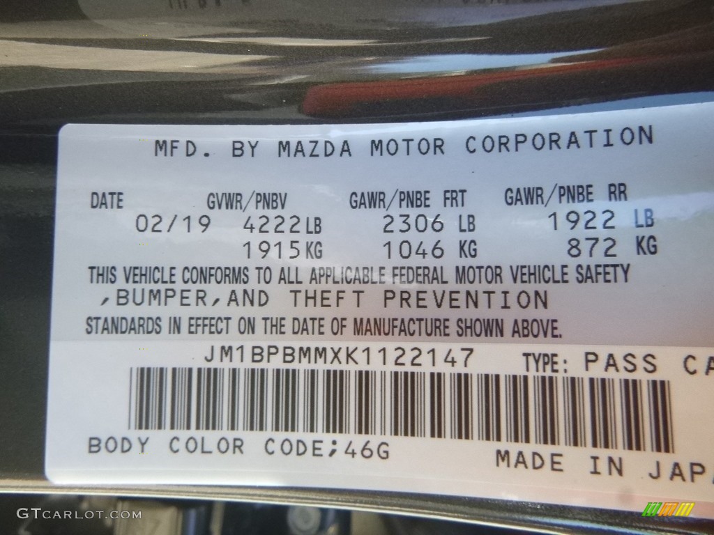 2019 MAZDA3 Hatchback Preferred AWD - Machine Gray Metallic / Black photo #12