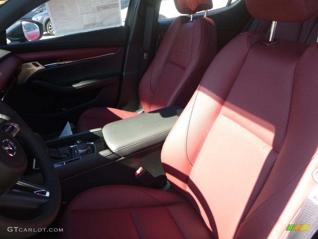 2019 MAZDA3 Hatchback Premium - Machine Gray Metallic / Red photo #11