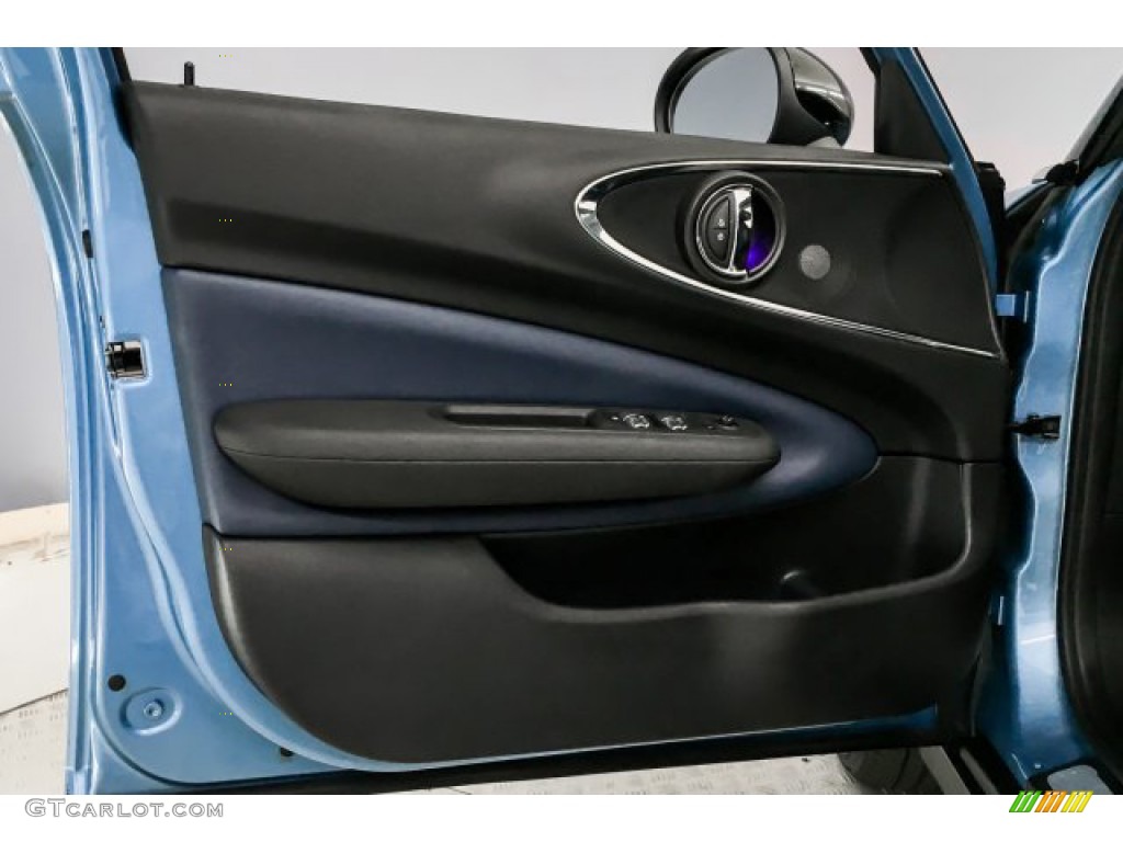 2018 Mini Clubman Cooper Chesterfield/Indigo Blue Door Panel Photo #132655949