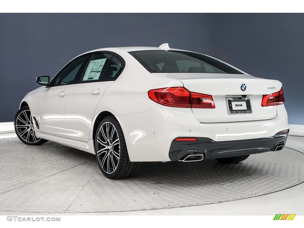 2019 5 Series 540i Sedan - Alpine White / Black photo #2