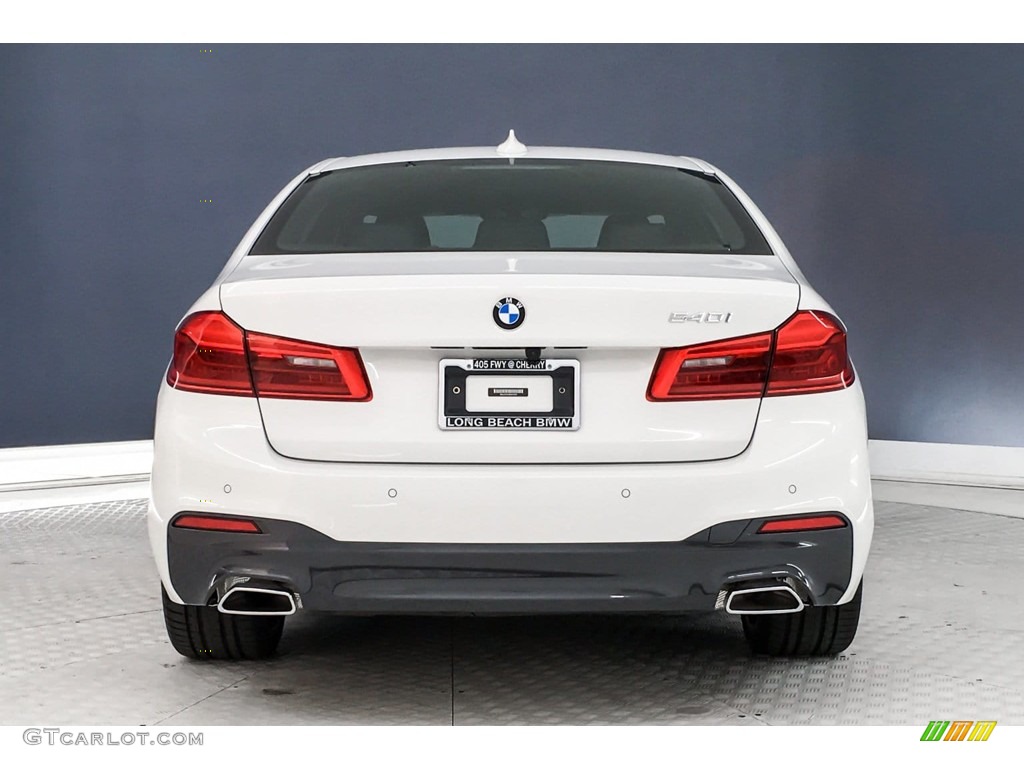 2019 5 Series 540i Sedan - Alpine White / Black photo #3