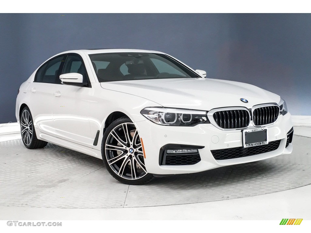 2019 5 Series 540i Sedan - Alpine White / Black photo #12