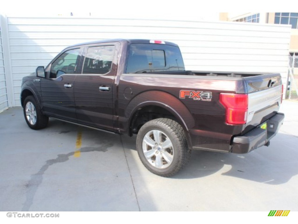 2018 F150 Platinum SuperCrew 4x4 - Magma Red / Black photo #7