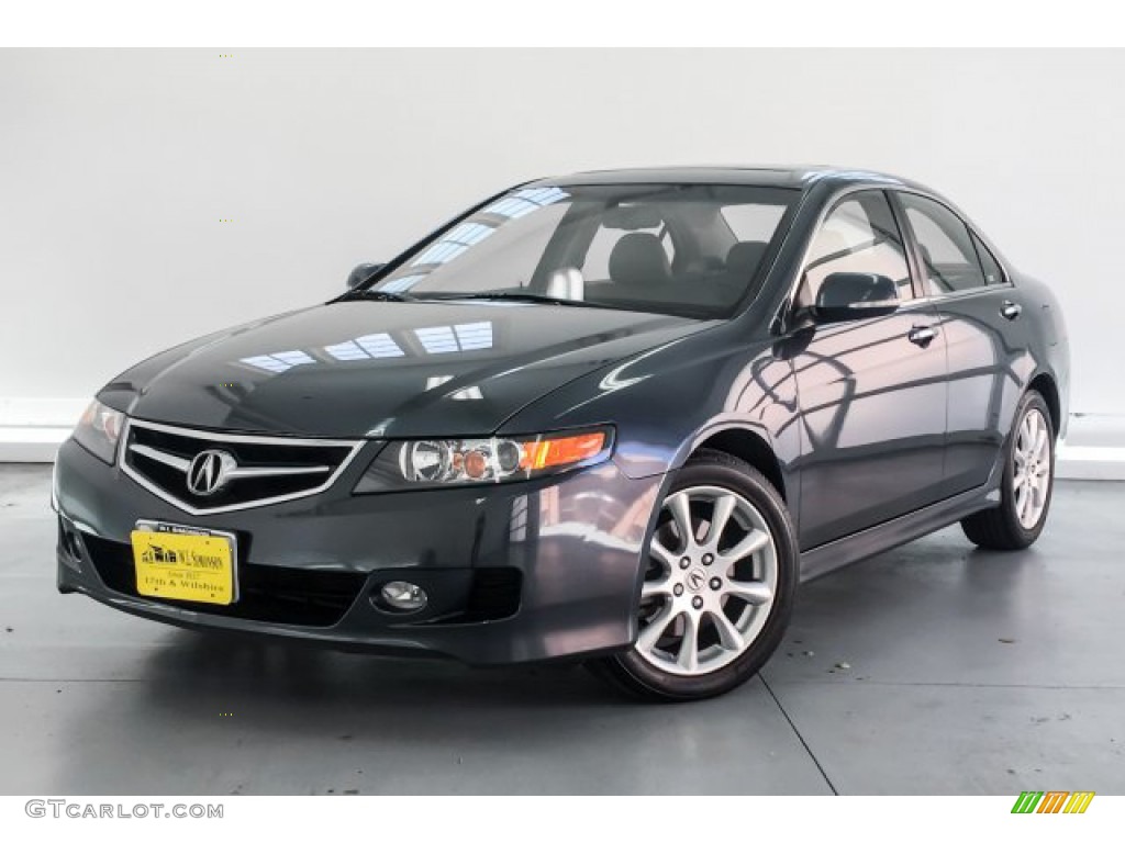 2007 TSX Sedan - Carbon Gray Pearl / Ebony photo #12