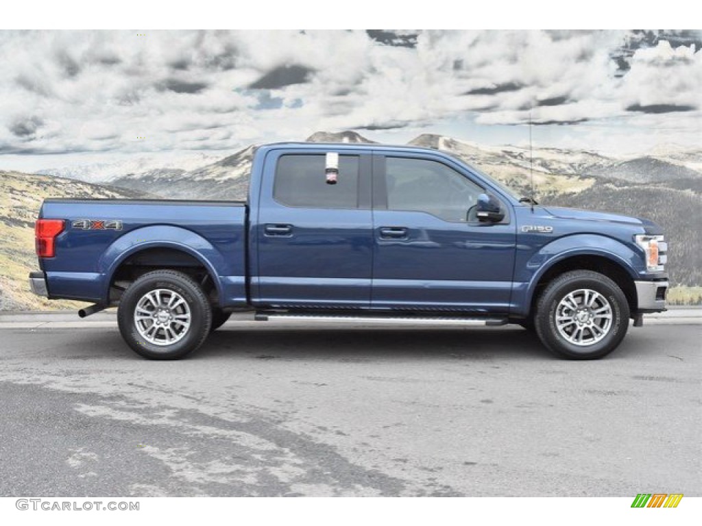 Blue Jeans 2018 Ford F150 Lariat SuperCrew 4x4 Exterior Photo #132662991