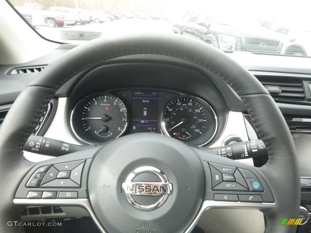 2019 Nissan Rogue Sport SV Light Gray Steering Wheel Photo #132663207