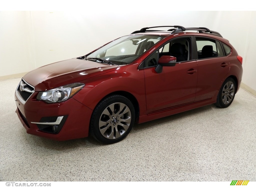 2016 Impreza 2.0i Sport Premium - Venetian Red Pearl / Black photo #3