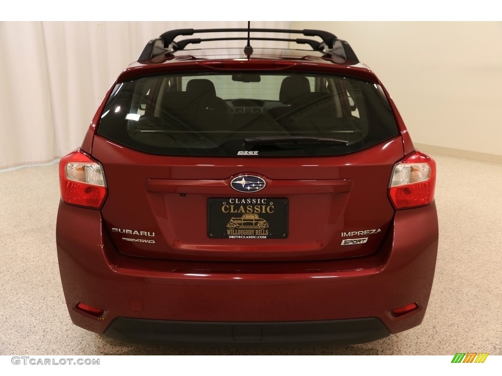2016 Impreza 2.0i Sport Premium - Venetian Red Pearl / Black photo #19