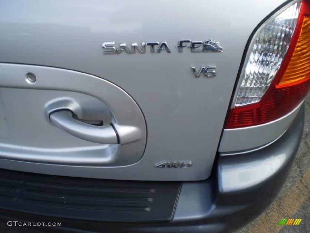 2003 Santa Fe GLS 4WD - Pewter / Gray photo #50