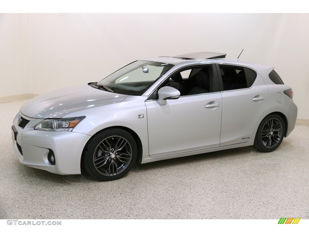 2012 CT 200h Hybrid Premium - Tungsten Silver Pearl / Black photo #3