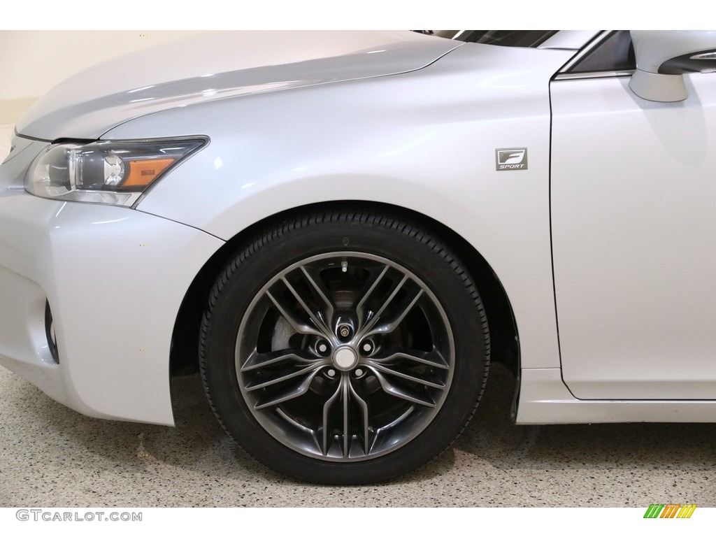 2012 CT 200h Hybrid Premium - Tungsten Silver Pearl / Black photo #24