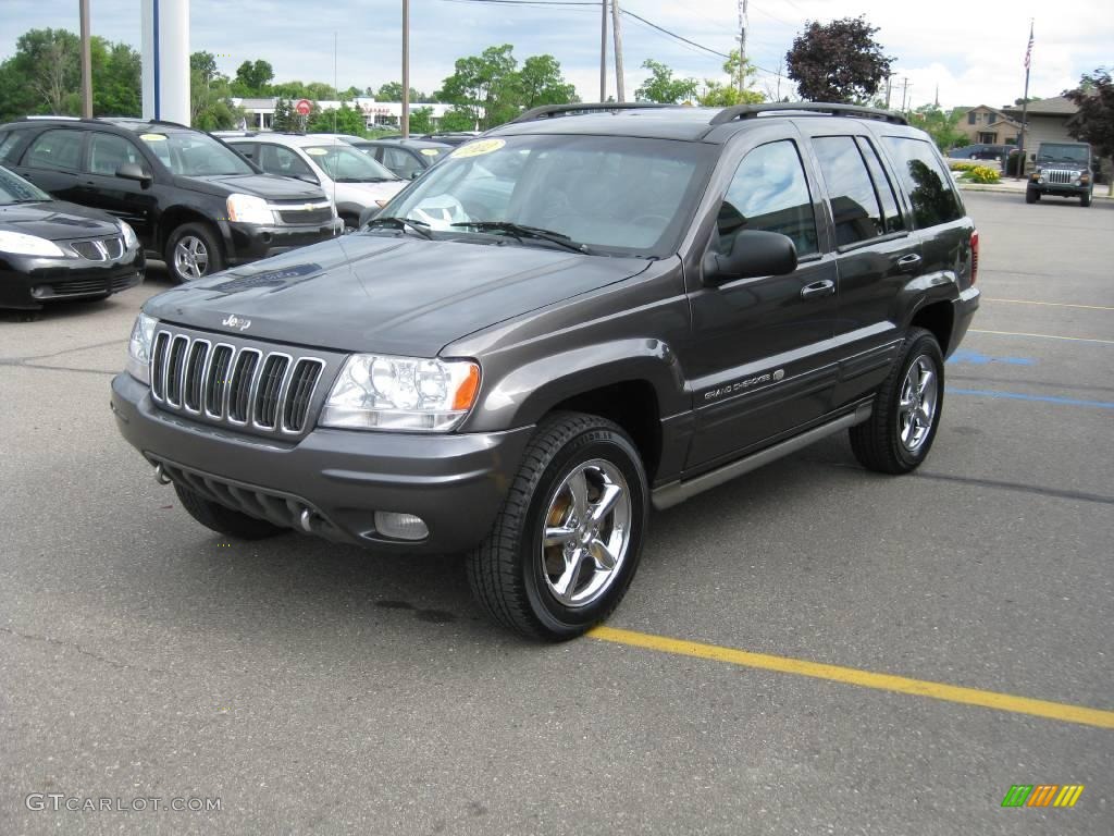 2002 Grand Cherokee Overland 4x4 - Graphite Metallic / Dark Slate Gray/Light Slate Gray photo #10