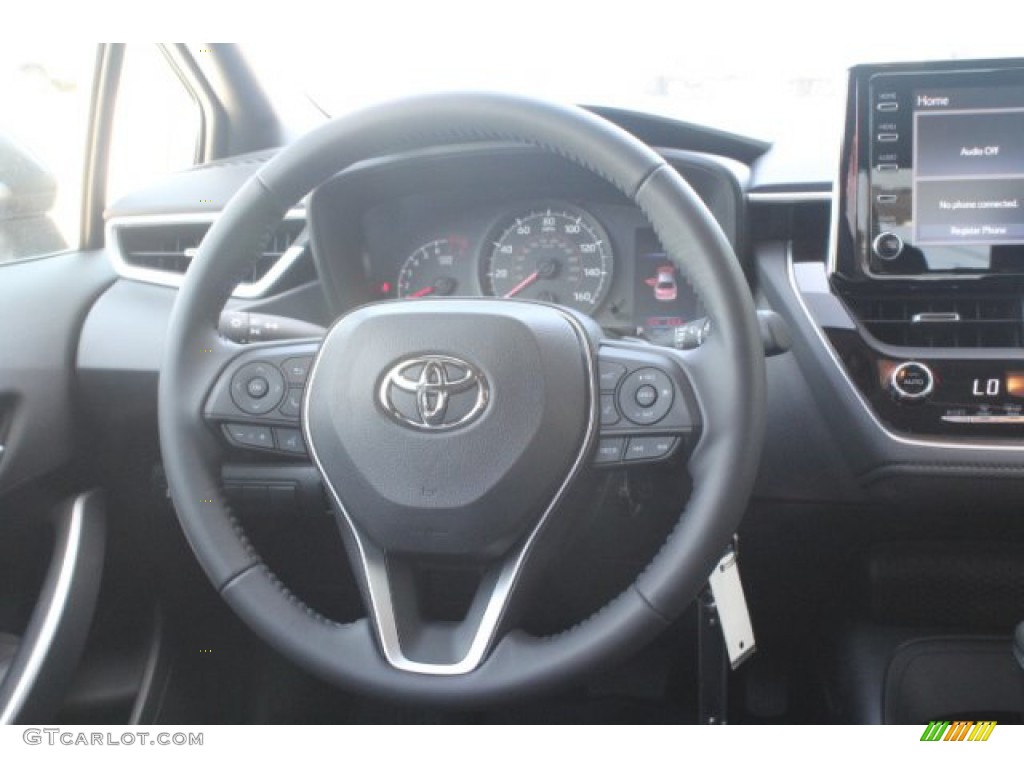 2020 Toyota Corolla SE Black Steering Wheel Photo #132674622
