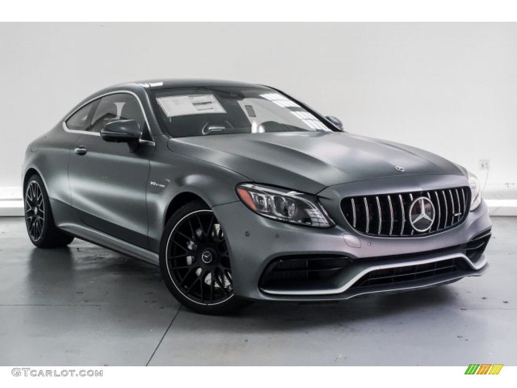 2019 C AMG 63 Coupe - designo Selenite Grey Magno (Matte) / Red Pepper/Black photo #12