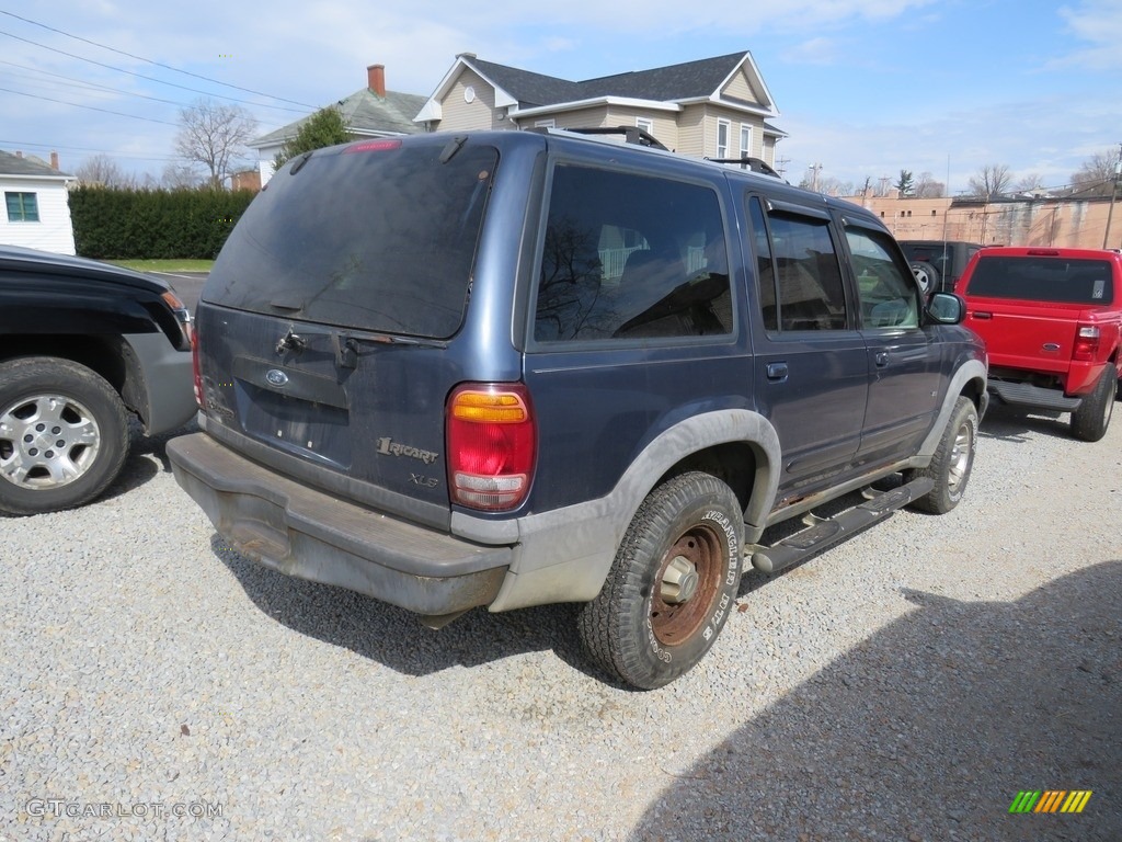 2000 Explorer XLS 4x4 - Medium Wedgewood Blue Metallic / Medium Graphite photo #10