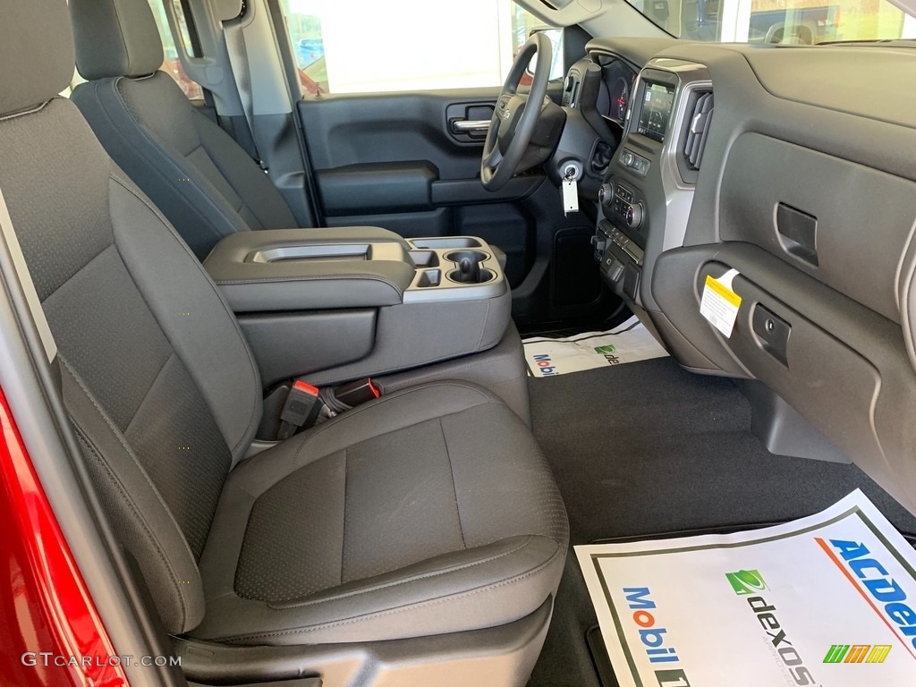 Jet Black Interior 2019 Chevrolet Silverado 1500 Custom Z71 Trail Boss Crew Cab 4WD Photo #132679383