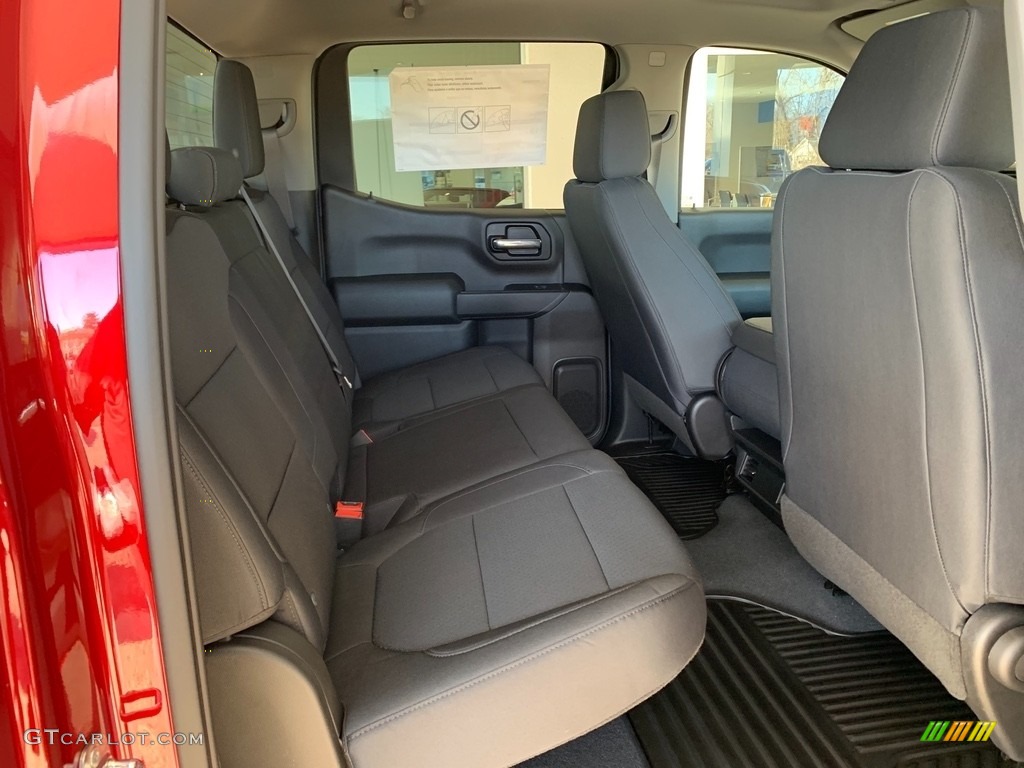 Jet Black Interior 2019 Chevrolet Silverado 1500 Custom Z71 Trail Boss Crew Cab 4WD Photo #132679431