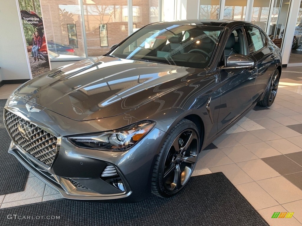 2019 Genesis G70 AWD - Himalayan Gray / Black photo #1