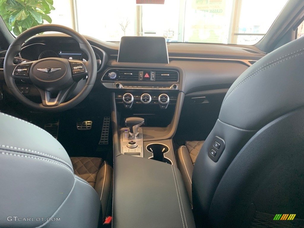 2019 Hyundai Genesis G70 AWD Black Dashboard Photo #132680307