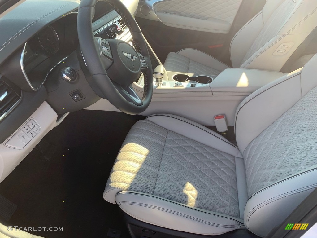 Black/Gray Interior 2019 Hyundai Genesis G70 AWD Photo #132680472