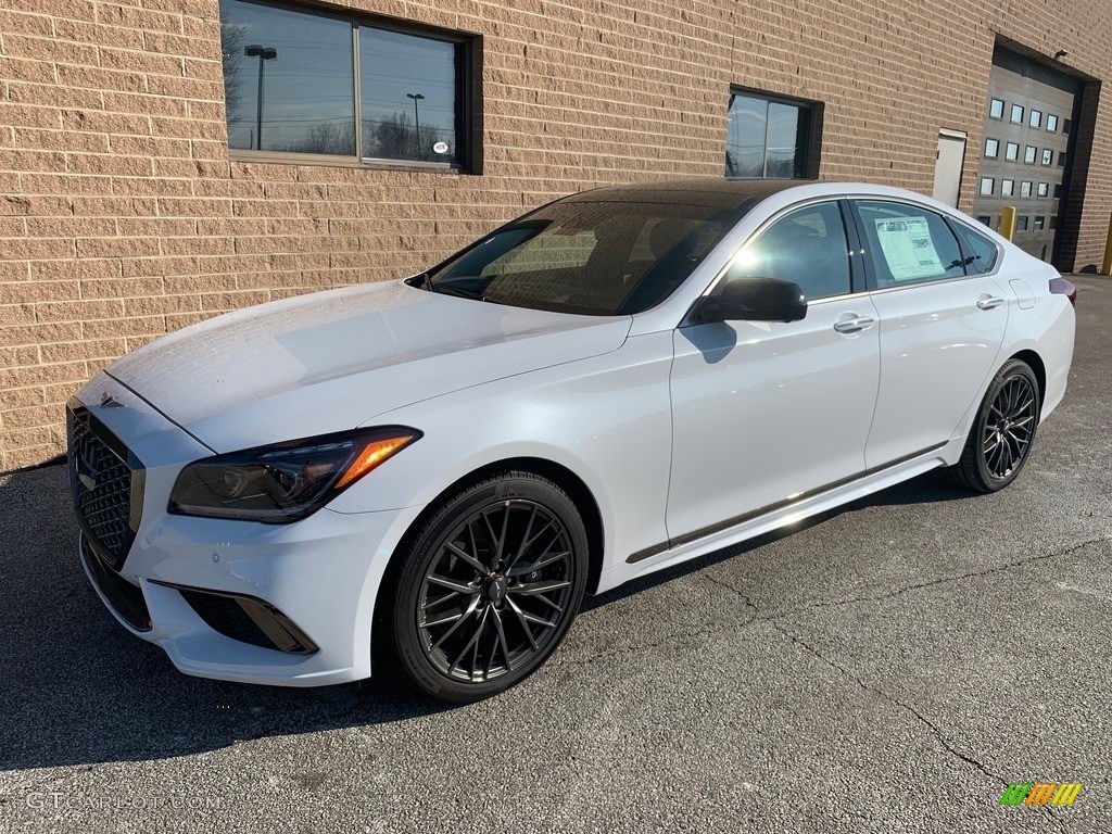 Casablanca White 2019 Hyundai Genesis G80 Sport AWD Exterior Photo #132680544