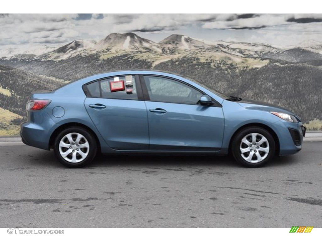 2011 MAZDA3 i Sport 4 Door - Gunmetal Blue Mica / Black photo #2