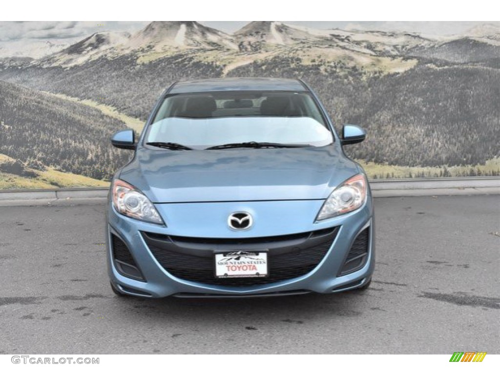 2011 MAZDA3 i Sport 4 Door - Gunmetal Blue Mica / Black photo #4